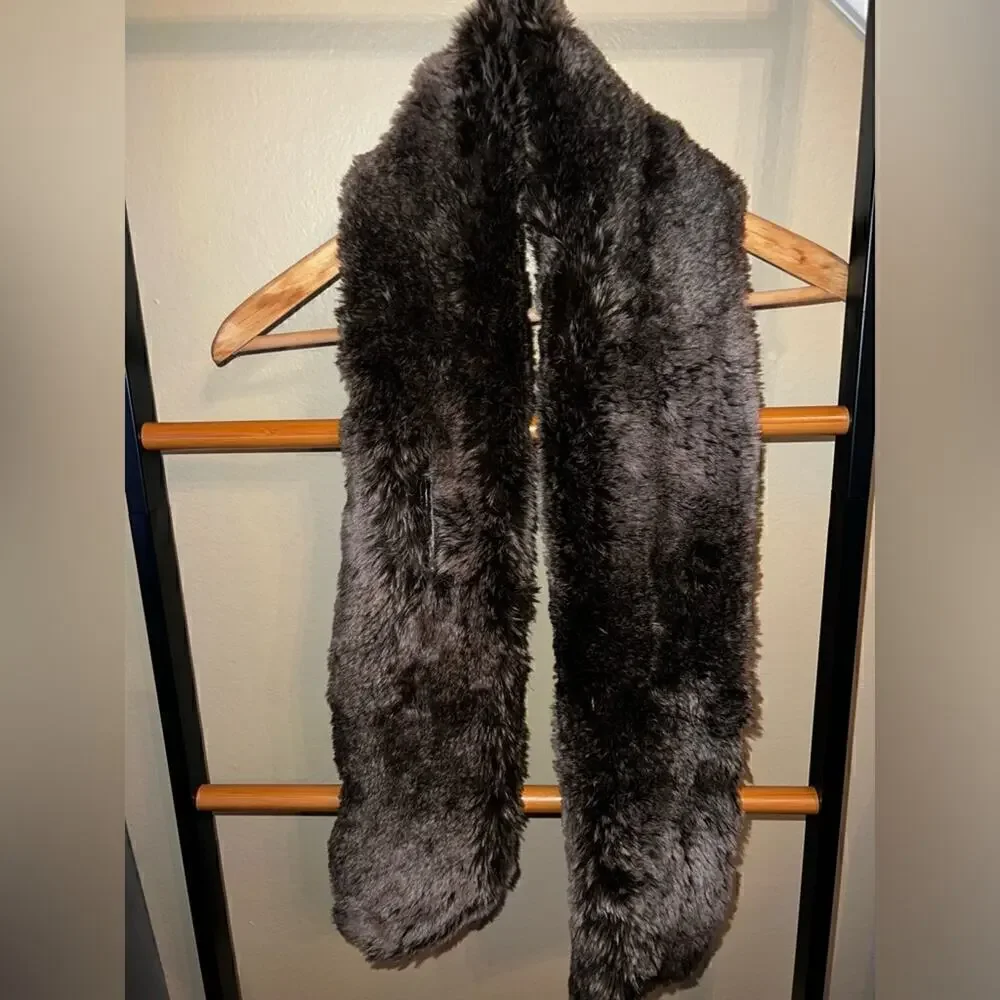 ▶️ Restoration Hardware ◀️ Mink Luxe Vegan Fur Scarf
